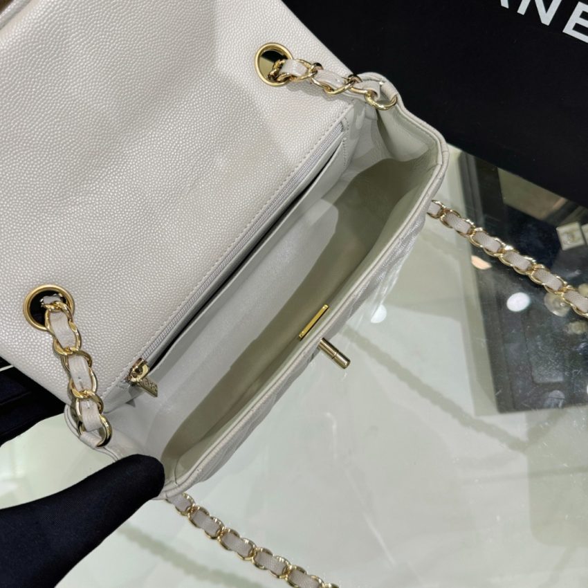 Replica CHANEL Classic Flap 20cm Gray 5 Replica CHANEL Classic Flap 20cm Gray - high-end fake designer purse
