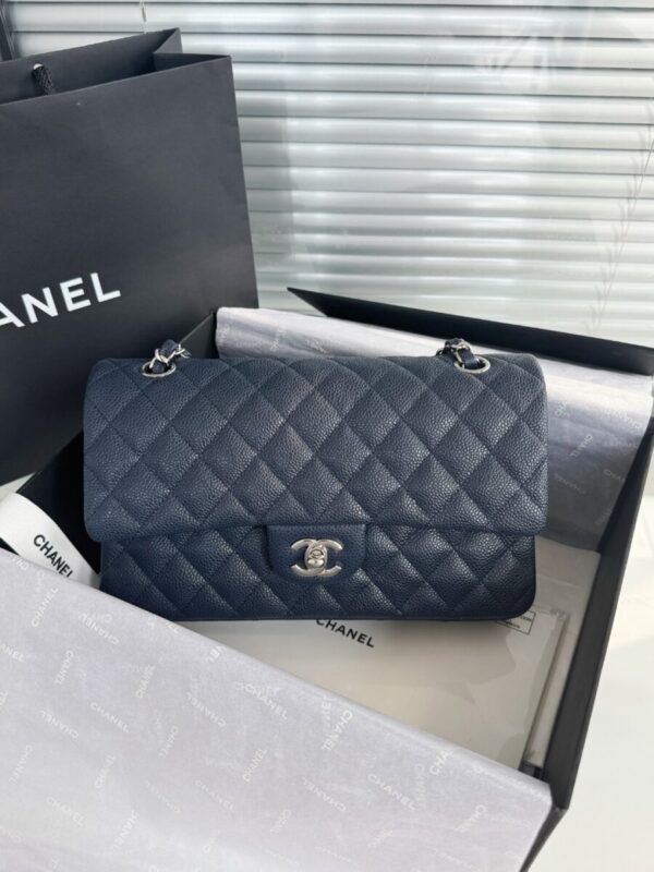 Replica CHANEL Classic Flap 25cm Dark Blue 1 Replica CHANEL Classic Flap 25cm Dark Blue - elite superclone designer purse