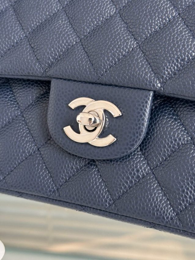 Replica CHANEL Classic Flap 25cm Dark Blue 6 Replica CHANEL Classic Flap 25cm Dark Blue - premium 1:1 fake handbag model