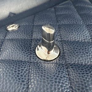 Replica CHANEL Classic Flap 25cm Dark Blue 4 Replica CHANEL Classic Flap 25cm Dark Blue - elite superclone designer purse