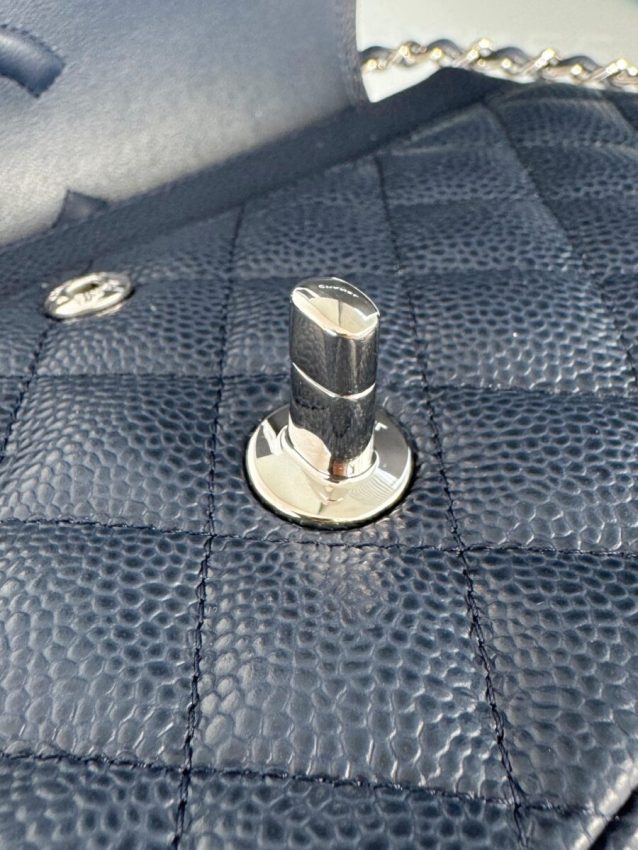 Replica CHANEL Classic Flap 25cm Dark Blue 4 Replica CHANEL Classic Flap 25cm Dark Blue - elite superclone designer purse