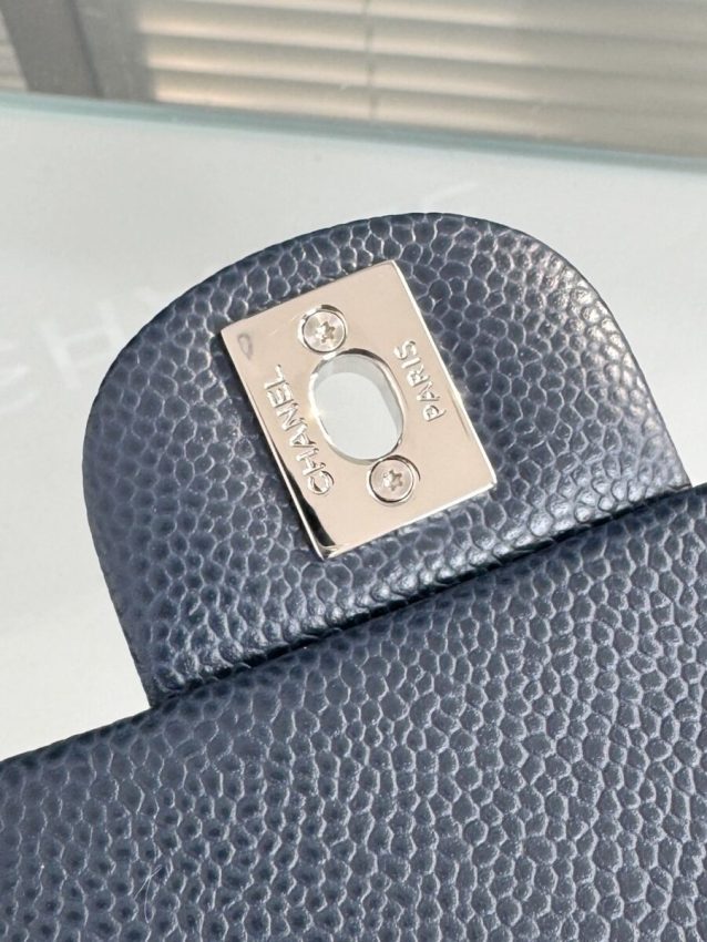 Replica CHANEL Classic Flap 25cm Dark Blue 8 Replica CHANEL Classic Flap 25cm Dark Blue - 1:1 designer replica handbag