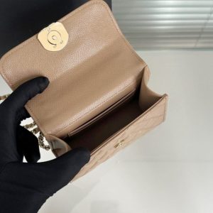 Replica CHANEL 23P Kelly Handle Milk Tea - top-rated replica designer bag