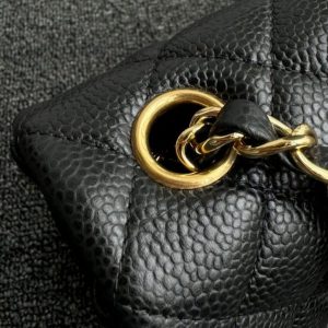 Replica CHANEL Classic Flap 20cm Black Caviar 5 Replica CHANEL Classic Flap 20cm Black Caviar - 1:1 designer replica handbag
