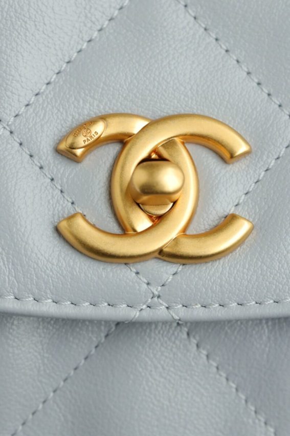 Replica CHANEL 24p Postman Small Light Blue 5 Replica CHANEL 24p Postman Small Light Blue - 1:1 designer replica handbag