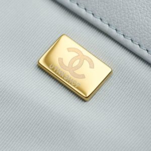 Replica CHANEL 24p Postman Small Light Blue 9 Replica CHANEL 24p Postman Small Light Blue - high-accuracy replica luxury purse