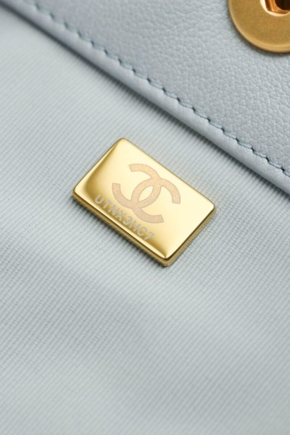 Replica CHANEL 24p Postman Small Light Blue 9 Replica CHANEL 24p Postman Small Light Blue - high-accuracy replica luxury purse