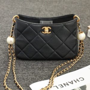 Replica CHANEL 24s Double Pearl Hobo Bag - elite superclone designer purse