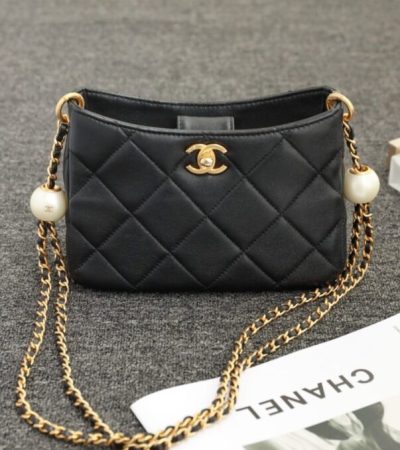 Replica CHANEL 24s Double Pearl Hobo Bag - elite superclone designer purse