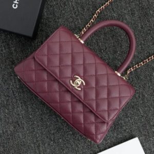 Replica CHANEL 23P Coco Burgundy 1 Replica CHANEL 23P Coco Burgundy - elite superclone designer purse