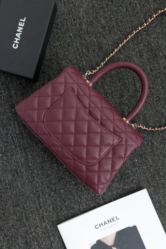 Replica CHANEL 23P Coco Burgundy 2 Replica CHANEL 23P Coco Burgundy - top-tier luxury replica shoulder bag