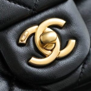 Replica CHANEL CF Double Pearl Black 2 Replica CHANEL CF Double Pearl Black - premium 1:1 fake handbag model