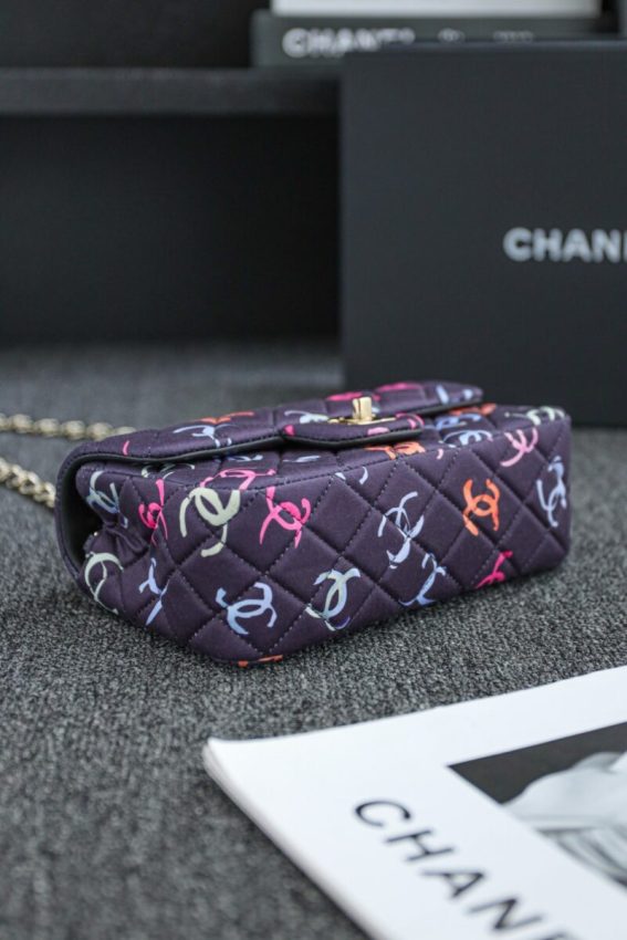 Replica CHANEL 24s Graffiti Classic Flap Mini 4 Replica CHANEL 24s Graffiti Classic Flap Mini - premium-grade designer purse dupe