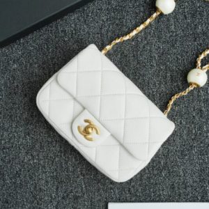Replica CHANEL CF Double Pearl White 1 Replica CHANEL CF Double Pearl White - best-selling designer handbag dupe
