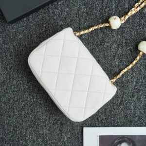 Replica CHANEL CF Double Pearl White 8 Replica CHANEL CF Double Pearl White - high-end fake designer purse