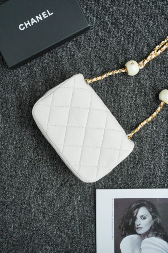 Replica CHANEL CF Double Pearl White 8 Replica CHANEL CF Double Pearl White - high-end fake designer purse