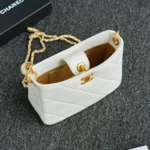Replica CHANEL 24s Double Pearl White 7 Replica CHANEL 24s Double Pearl White - premium 1:1 fake handbag model