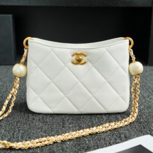 Replica CHANEL 24s Double Pearl White 1 Replica CHANEL 24s Double Pearl White - authentic-look luxury purse replica