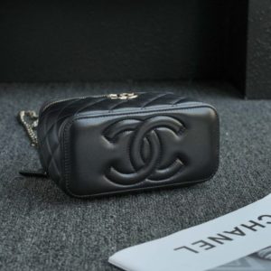Replica CHANEL 24s Pearl Handle Box Black 3 Replica CHANEL 24s Pearl Handle Box Black - high-accuracy replica luxury purse