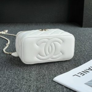 Replica CHANEL 24s Pearl Handle Box White 2 Replica CHANEL 24s Pearl Handle Box White - high-end fake designer purse