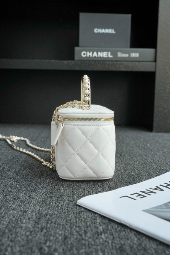 Replica CHANEL 24s Pearl Handle Box White 4 Replica CHANEL 24s Pearl Handle Box White - top-rated replica designer bag