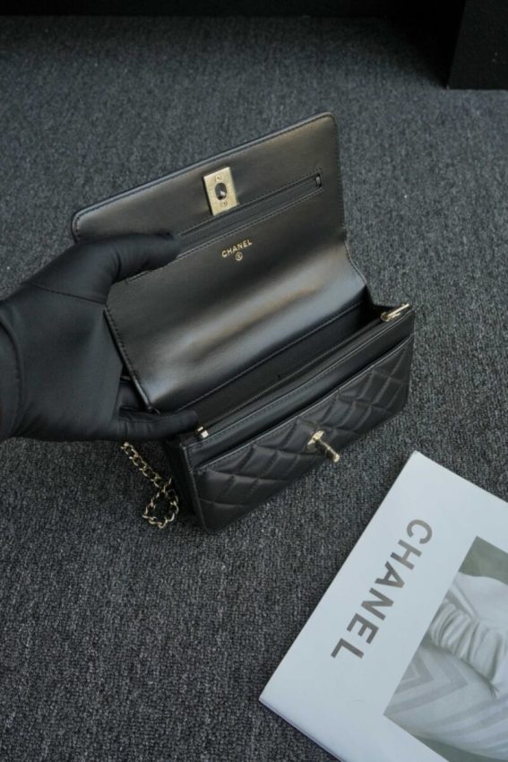 Replica CHANEL 24s Pearl Handle Black 12 Replica CHANEL 24s Pearl Handle Black - 1:1 designer replica handbag