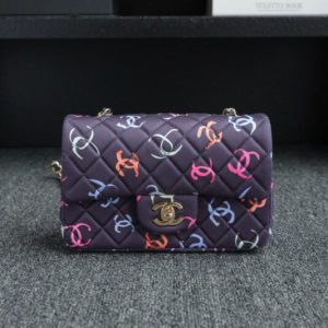 Replica CHANEL 24s Graffiti Classic Flap Mini 1 Replica CHANEL 24s Graffiti Classic Flap Mini - high-end fake designer purse