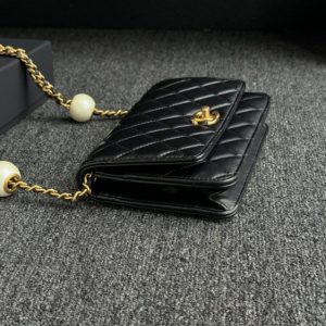 Replica CHANEL 24s Double Pearl Woc Black 4 Replica CHANEL 24s Double Pearl Woc Black - authentic-look luxury purse replica