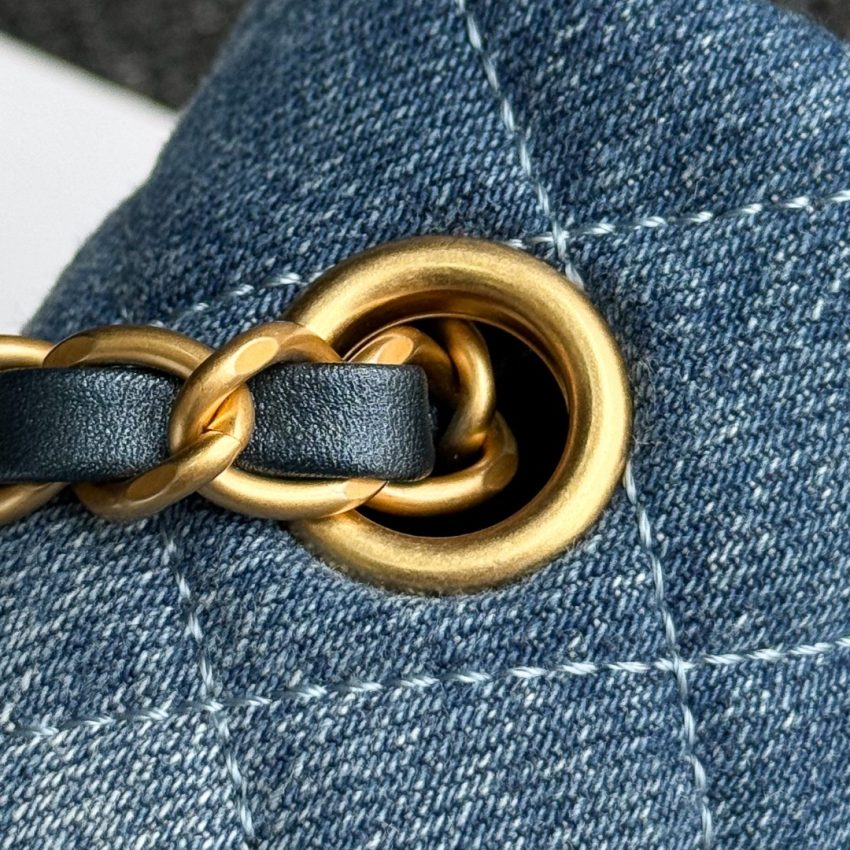 Replica CHANEL Classic Flap 20cm Denim 9 Replica CHANEL Classic Flap 20cm Denim - authentic-look luxury purse replica
