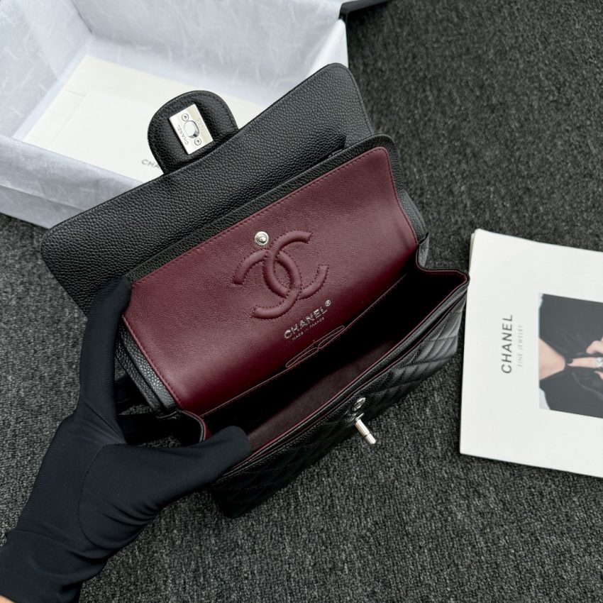 Replica CHANEL Classic Flap 23cm Black Silver 2 Replica CHANEL Classic Flap 23cm Black Silver - high-quality designer bag clone