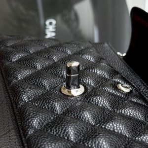 Replica CHANEL Classic Flap 23cm Black Silver 3 Replica CHANEL Classic Flap 23cm Black Silver - high-quality designer bag clone