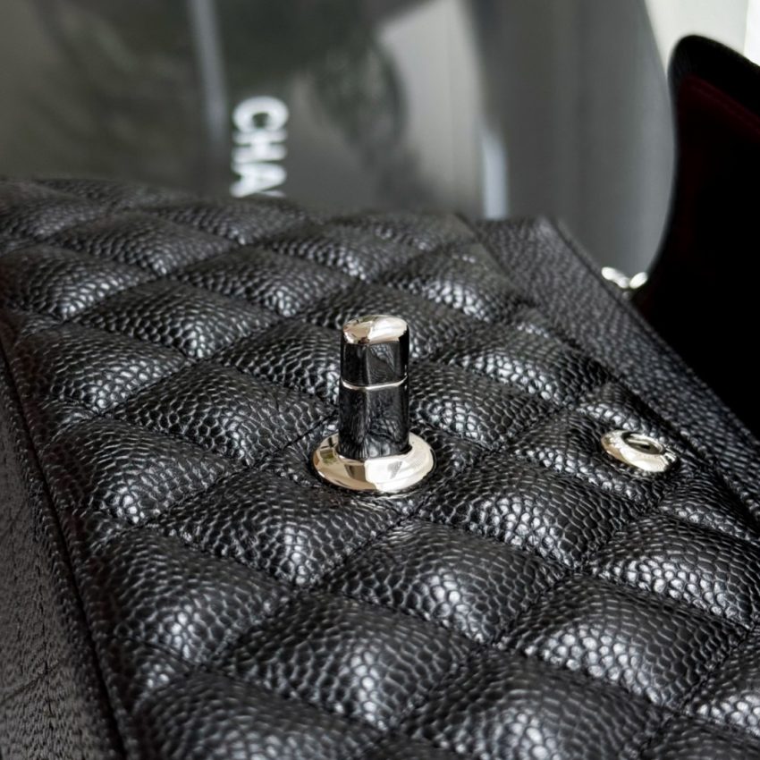 Replica CHANEL Classic Flap 23cm Black Silver 3 Replica CHANEL Classic Flap 23cm Black Silver - high-quality designer bag clone