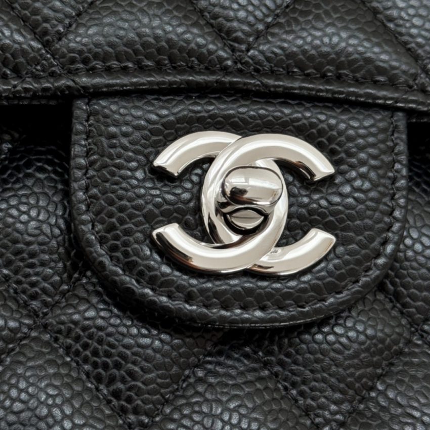 Replica CHANEL Classic Flap 23cm Black Silver 5 Replica CHANEL Classic Flap 23cm Black Silver - authentic-look luxury purse replica