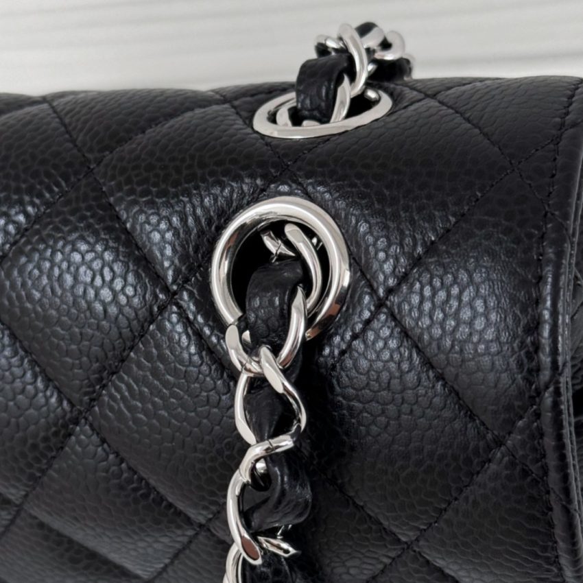 Replica CHANEL Classic Flap 23cm Black Silver 8 Replica CHANEL Classic Flap 23cm Black Silver - high-end fake designer purse