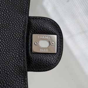 Replica CHANEL Classic Flap 23cm Black Silver 9 Replica CHANEL Classic Flap 23cm Black Silver - near-authentic luxury replica handbag