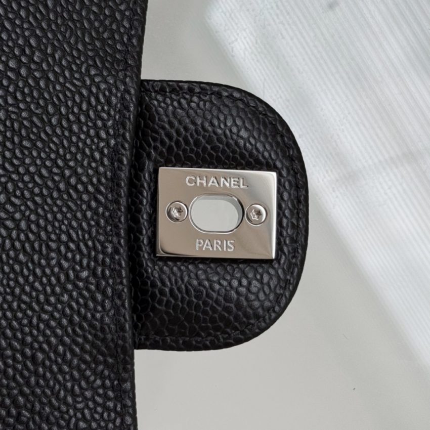 Replica CHANEL Classic Flap 23cm Black Silver 9 Replica CHANEL Classic Flap 23cm Black Silver - near-authentic luxury replica handbag