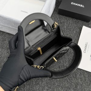 Replica CHANEL 23k Kelly Black 3 Replica CHANEL 23k Kelly Black - premium 1:1 fake handbag model
