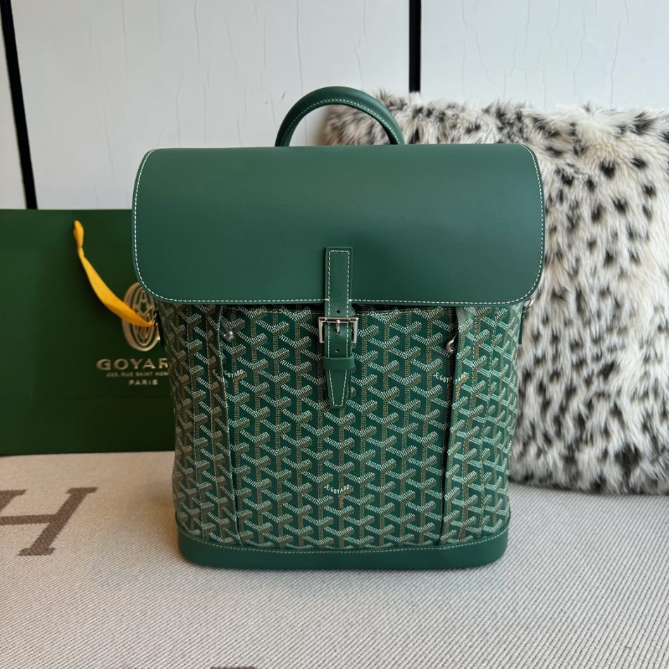 Goyard Alpin MM Backpack Dupe — Luxury Goyardine Canvas Backpack