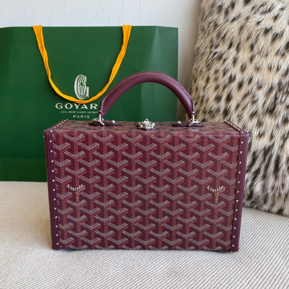 Goyard Grand Hotel Trunk Bourdeaux 1 Fake Goyard Grand Hotel Trunk Bag — Wearable Goyardine Trunk