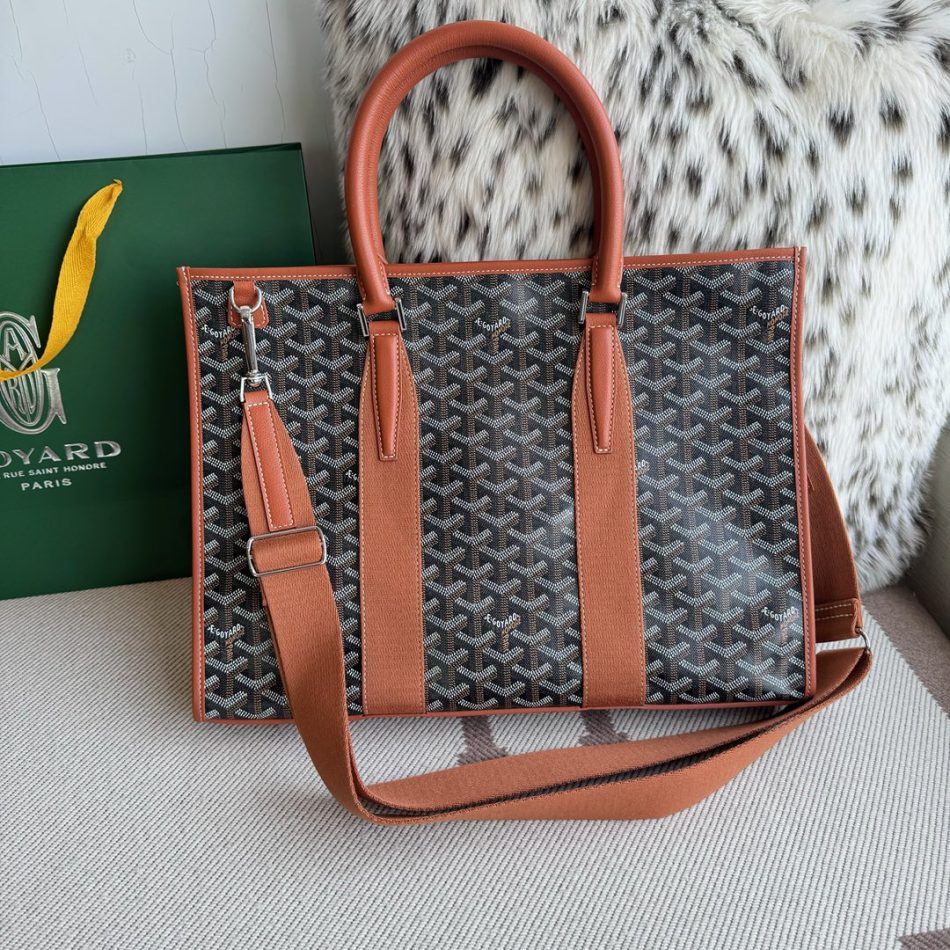 Goyard Morvan Document Case Brown 1 Fake Goyard Morvan Document Case — Professional Goyardine Portfolio
