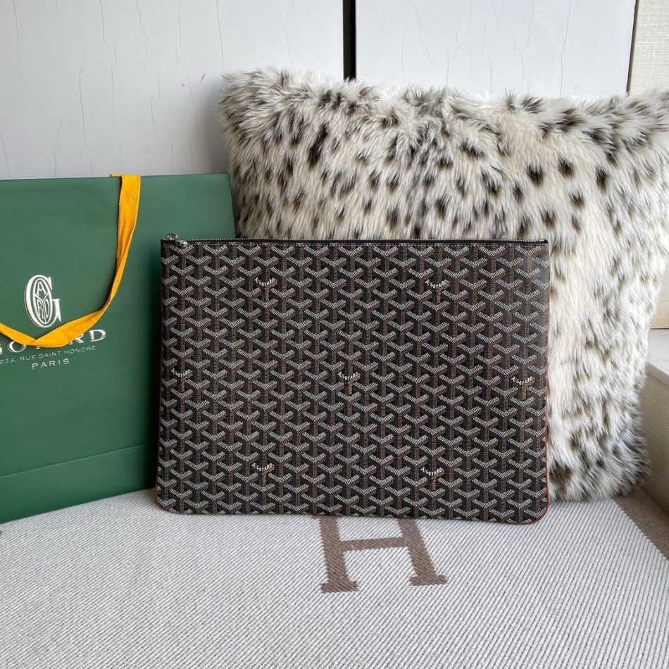 Goyard Senat MGM Pouch Brown 1 Goyard Senat MGM Pouch Dupe — Versatile Goyardine Organizer Clutch