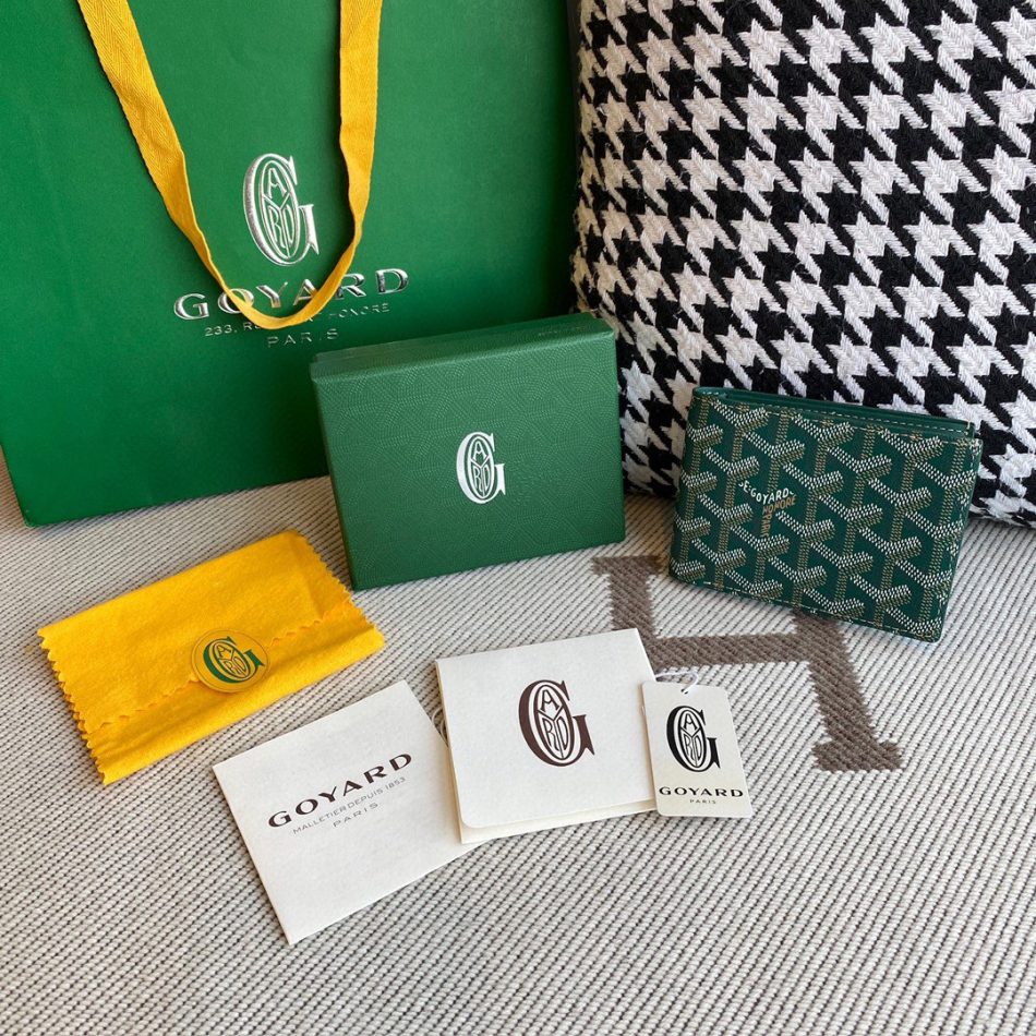 Goyard Victoire Wallet Imitation — Tri-Fold Compact Goyardine